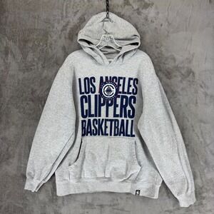 Courtside Supply‎ Los Angeles Clippers NBA Basketball Hoodie Gray Mens XL